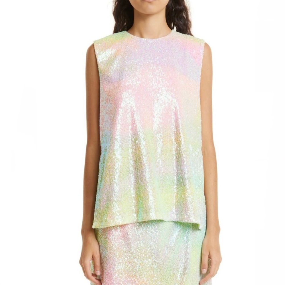 NEW STINE GOYA SLEEVELESS SEQUIN TOP
